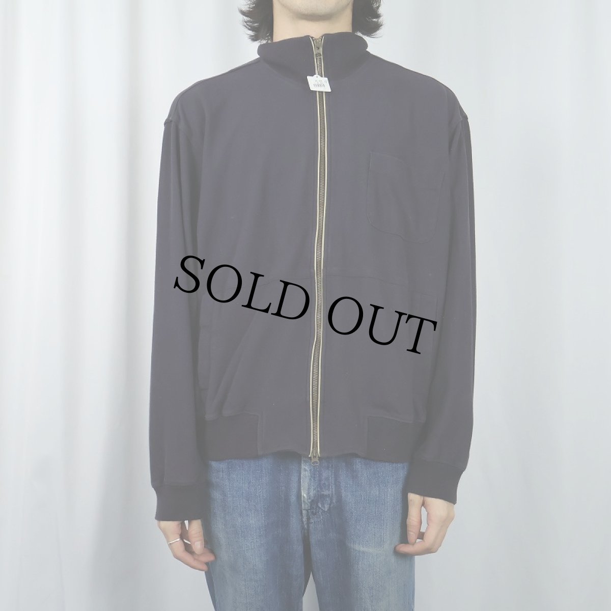 画像2: 90〜2000's TRAVELSMITH コットン×ポリエステル ジップジャケット NAVY M (2)