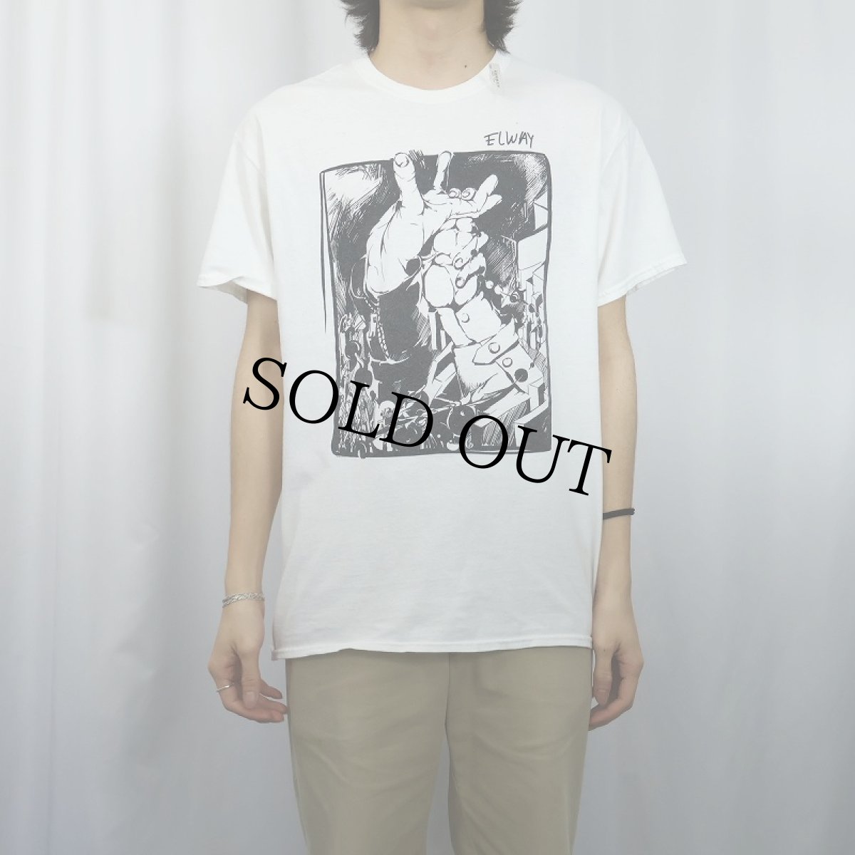 画像2: "ELWAY" プリントTシャツ L (2)