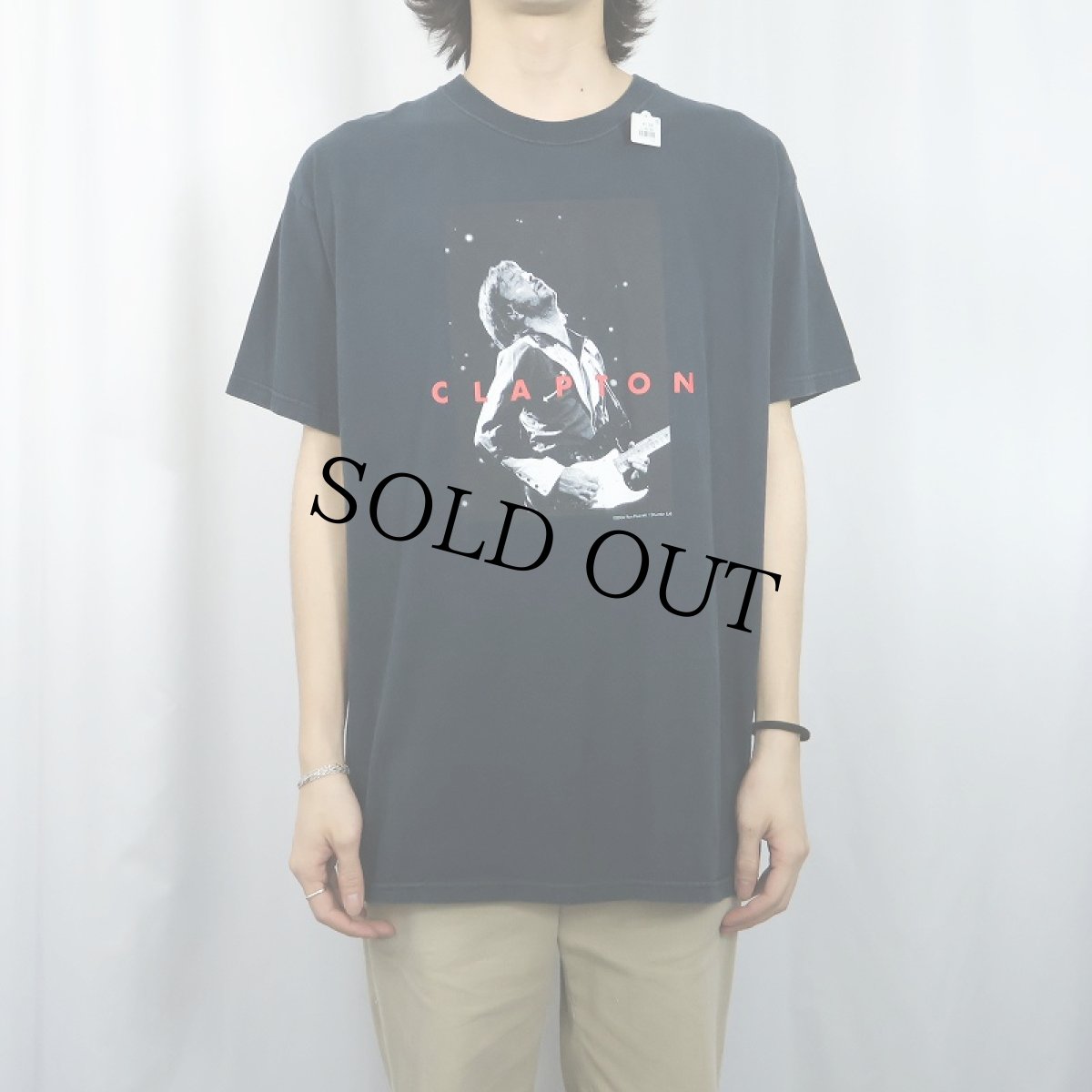 画像2: 2000's ERIC CLAPTON "TOUR 2004" ミュージシャンツアーTシャツ BLACK (2)