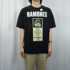 画像2: RAMONES "CBGB Music Festicval" パンクロックバンド プリントTシャツ BLACK XL  (2)