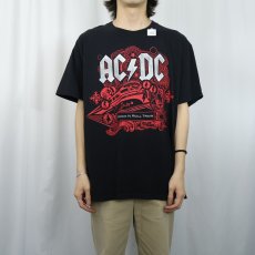 画像2: 2000's AC/DC "BLACK ICE" ロックバンドツアーTシャツ BLACK XL (2)