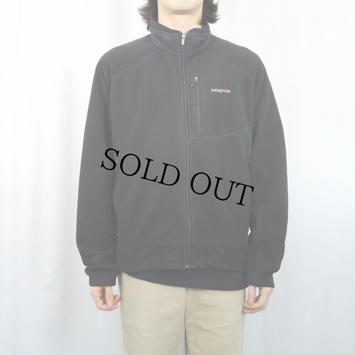 画像2: 2000's Patagonia USA製 ライトウェイト R4 フリースジップジャケット BLACK L (2)