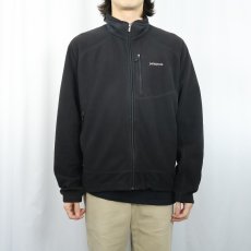 画像2: 2000's Patagonia USA製 ライトウェイト R4 フリースジップジャケット BLACK L (2)