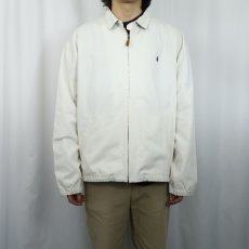 画像2: POLO Ralph Lauren ロゴ刺繡 チンスト付き コットンスイングトップ XL (2)