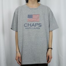 画像2: 90's CHAPS Ralph Lauren USA製 ロゴプリントTシャツ XL (2)