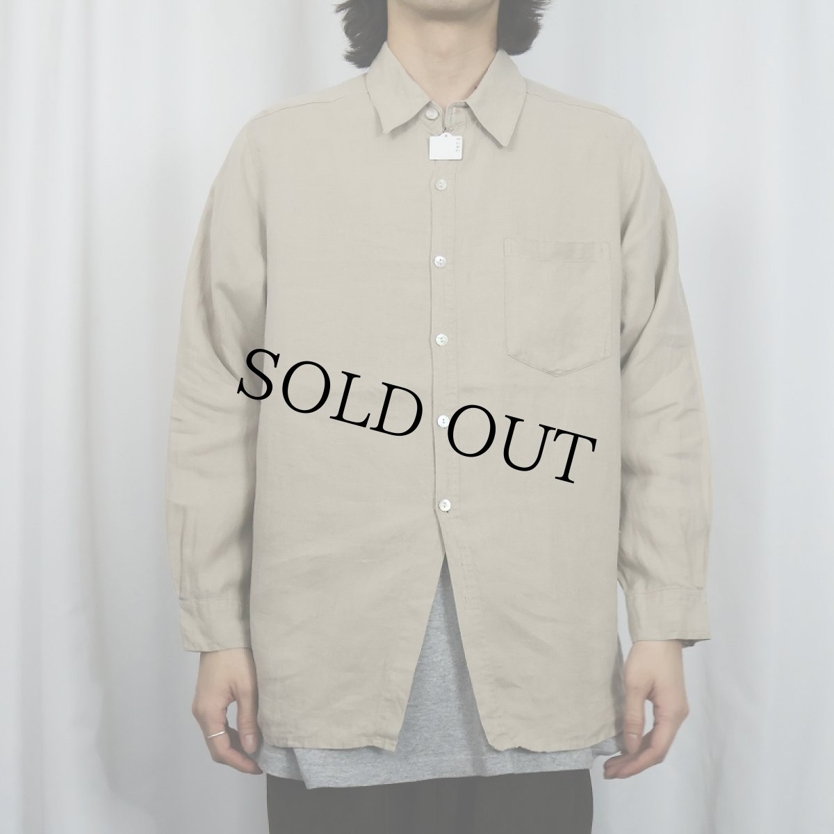 画像2: CHICO'S DESIGN 無地リネンシャツ SIZE2 (2)