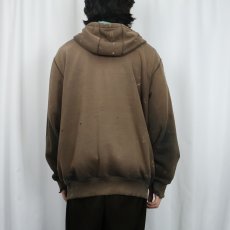 画像3: Carhartt "Original Fit" フェードスウェットジップパーカー L (3)