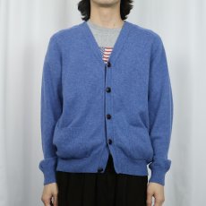 画像2: L.L.Bean ラムウールニットカーディガン M (2)