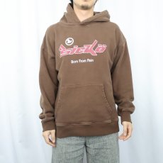 画像2: SICKO Born From Pain ロゴプリントフーディー XL (2)