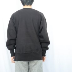 画像3: 80's Champion REVERSE WEAVE トリコタグ USA製 目付きスウェット BLACK L  (3)
