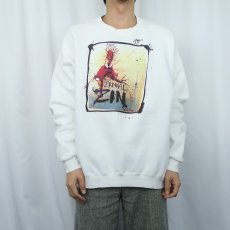 画像2: 90's Ralph Steadman "Cardinal Zin" アートプリントスウェット XL (2)