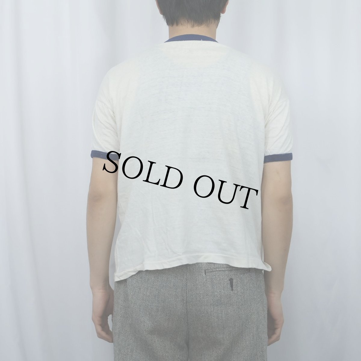 画像3: 80〜90's ROLLING STONES ロックバンドプリント リンガーTシャツ (3)