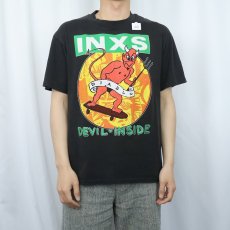 画像3: 80's INXS USA製 "DEVIL INSIDE" ファンクロックバンドプリントTシャツ BLACK XL (3)