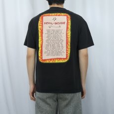 画像4: 80's INXS USA製 "DEVIL INSIDE" ファンクロックバンドプリントTシャツ BLACK XL (4)