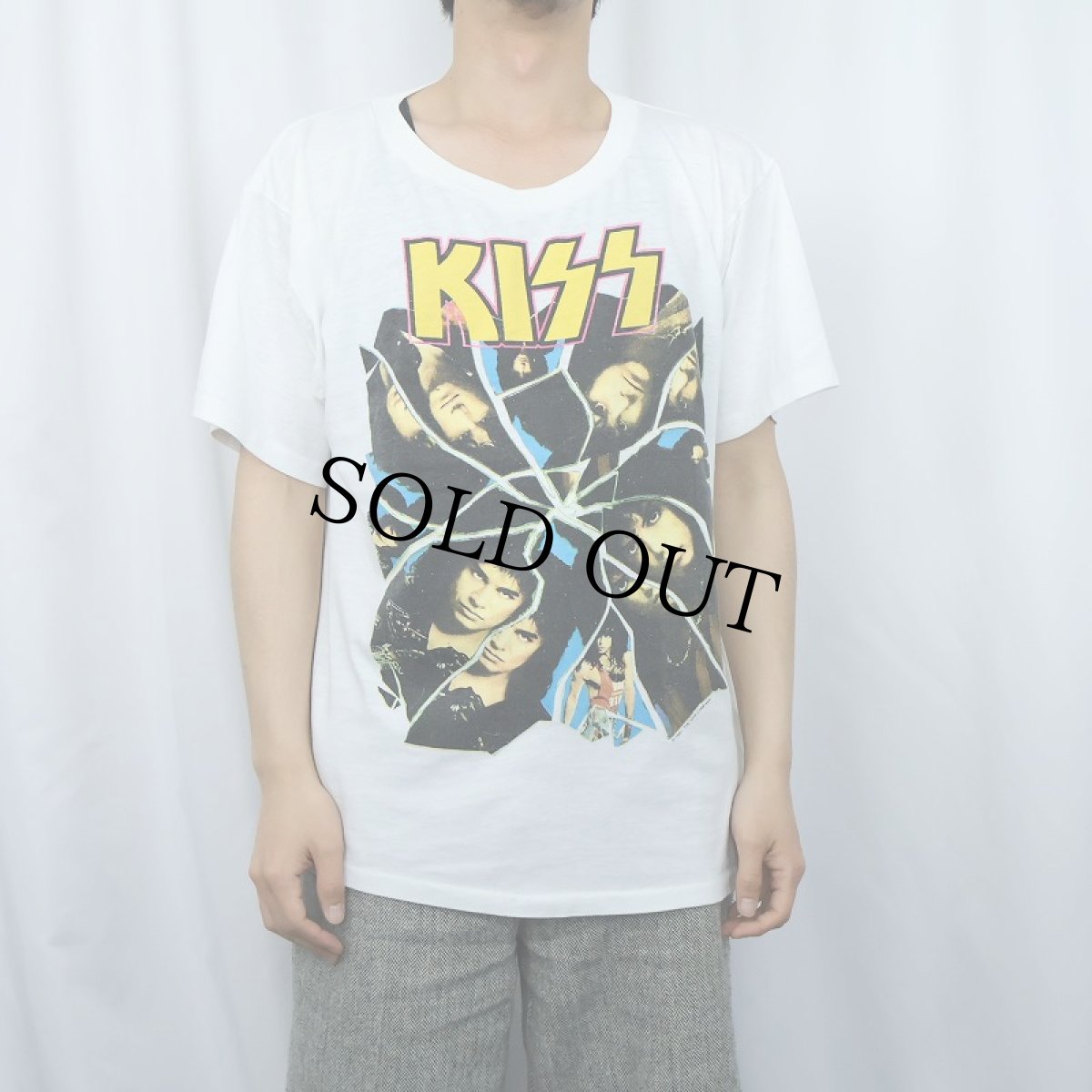 画像3: 80's KISS USA製 "I WENT CRAZY WITH KISS" ハードロックバンドTシャツ XL (3)
