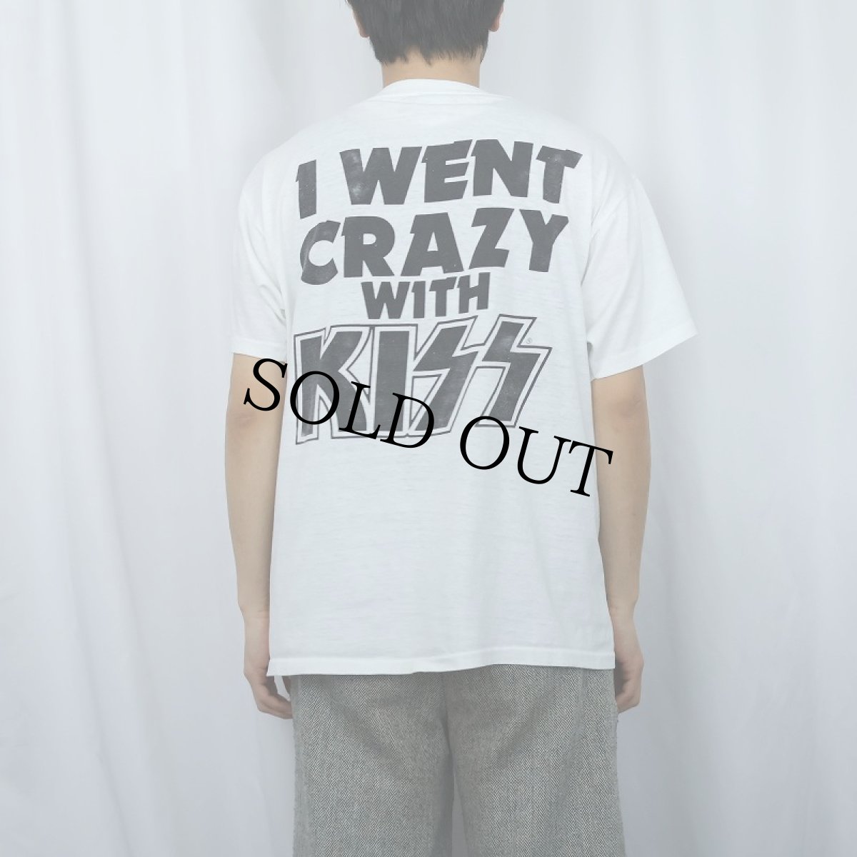 画像4: 80's KISS USA製 "I WENT CRAZY WITH KISS" ハードロックバンドTシャツ XL (4)