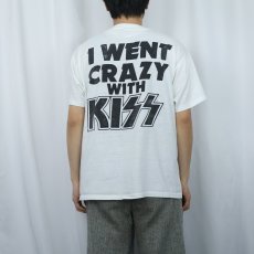 画像4: 80's KISS USA製 "I WENT CRAZY WITH KISS" ハードロックバンドTシャツ XL (4)