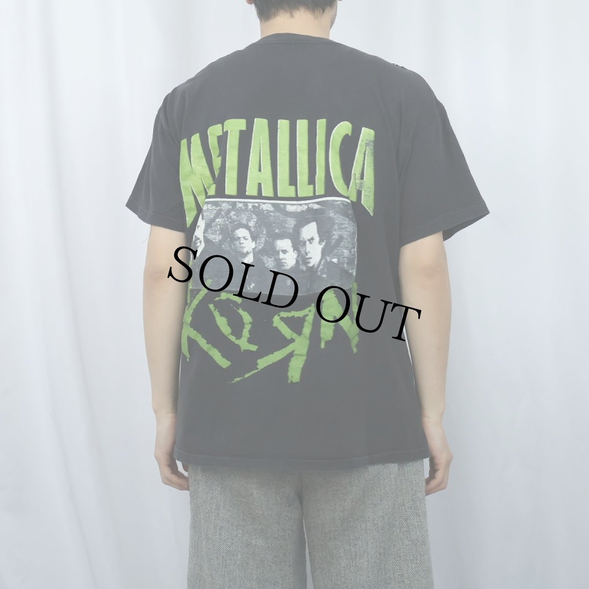 画像4: 90's METALLICA "METALLICA KORN " ヘヴィメタルバンドTシャツ BLACK L (4)