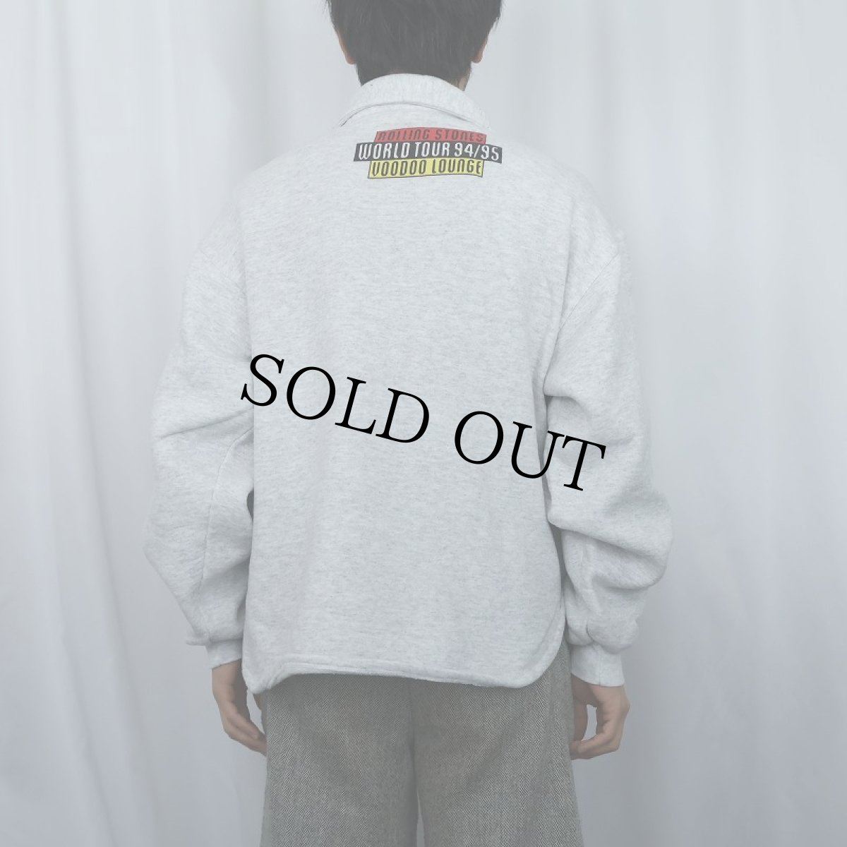 画像3: 90's ROLLING STONES USA製 "VOODOO LOUNGE" ロックバンドツアー スウェットジップジャケット L (3)