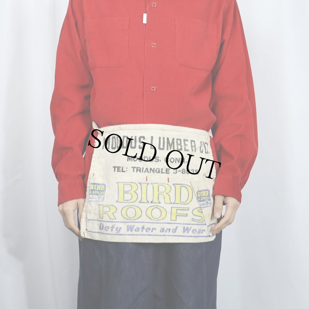 画像2: VINTAGE "Moodus Lumber Co." キャンバスツールエプロン (2)