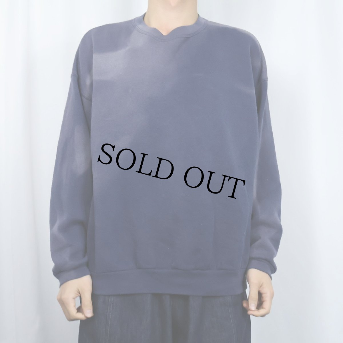 画像2: 90's TULTEX USA製 無地スウェット NAVY XL (2)