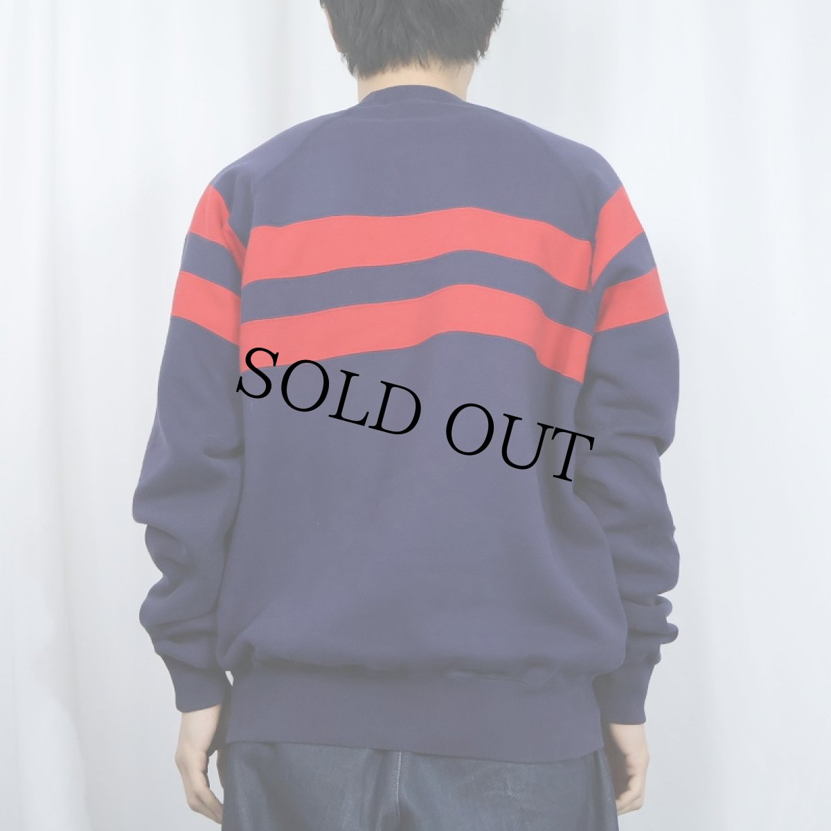 画像3: POLO Ralph Lauren "UNI CREST PATCH" 前V ラグランスウェット M (3)