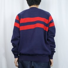 画像3: POLO Ralph Lauren "UNI CREST PATCH" 前V ラグランスウェット M (3)