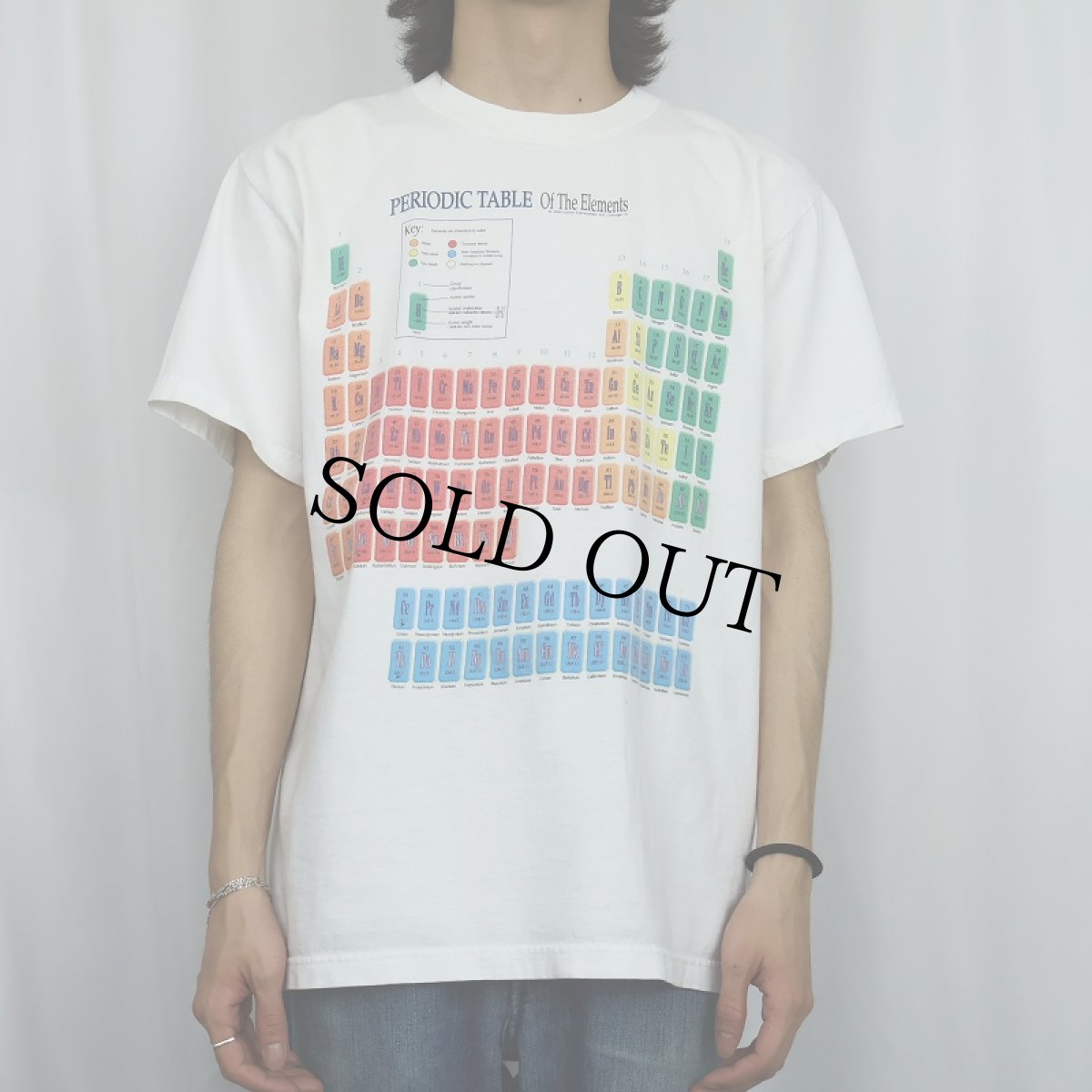 画像2: 90's USA製 "Periodic Table of the Elements" 周期表プリントTシャツ L (2)