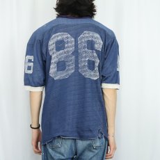 画像3: 50〜60's フットボールTシャツ NAVY (3)