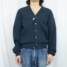 画像2: 60's TOWN AND KING アルパカニットカーディガン L (2)