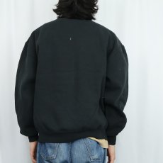 画像3: 90's RUSSELL ATHLETIC USA製 前V 無地スウェット BLACK XL (3)