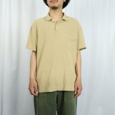 画像2: POLO Ralph Lauren リネン×コットンポロシャツ L (2)