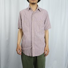 画像2: 80〜90's L.L.Bean USA製 ストライプ柄 コットンシャツ (2)