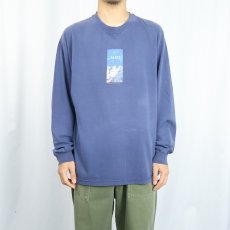 画像2: 90's〜 THE NORTH FACE "MT. RAINIER CASCADE RANGE, WA" プリントロンT NAVY (2)