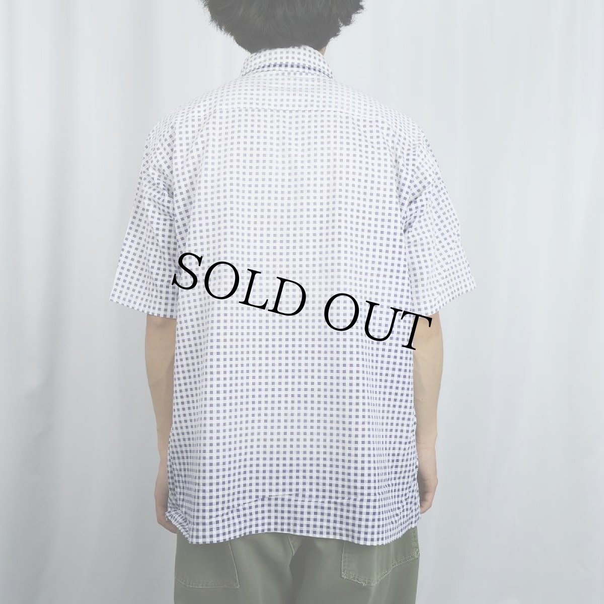 画像3: 70's L.L.Bean 筆記体タグ ギンガムチェック柄 コットン×レーヨンシャツ L (3)