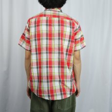 画像3: 60〜70's Island in the Sun チェック柄 コットンシャツ M (3)