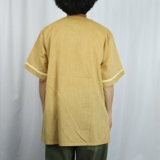 画像3: 70's Weldon ストライプ柄 コットン×ポリエステルパジャマシャツ M (3)