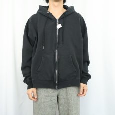 画像2: Hanes ULTIMATE COTTON スウェットジップパーカー BLACK L (2)