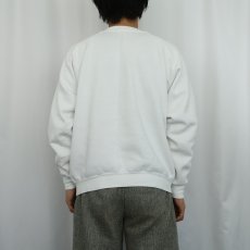 画像3: 90's HUGO BOSS USA製 ロゴ発砲プリントスウェット XL (3)