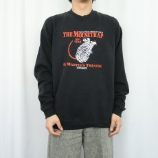 画像3: AGATHA CHRISTIE "The Mousetrap 50th YEAR" 舞台プリントスウェット BLACK XL (3)