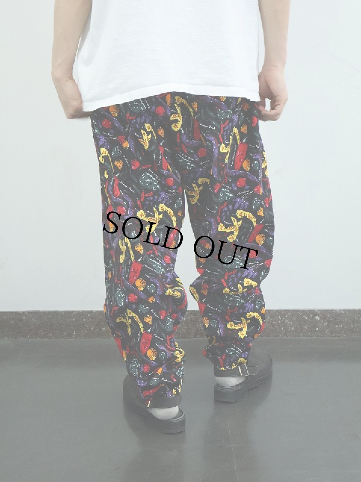 画像3: 90's Chefwear USA製 野菜柄 コットンシェフパンツ XL  (3)