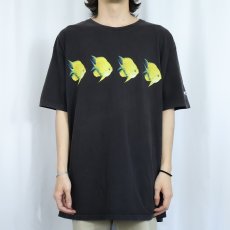 画像3: 90's POLO SPORT Ralph Lauren USA製 魚プリントTシャツ XXL (3)