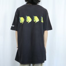 画像4: 90's POLO SPORT Ralph Lauren USA製 魚プリントTシャツ XXL (4)