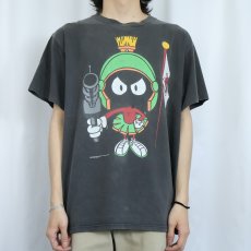 画像2: 90's Marvin the Martian USA製 キャラクタープリントTシャツ XL (2)