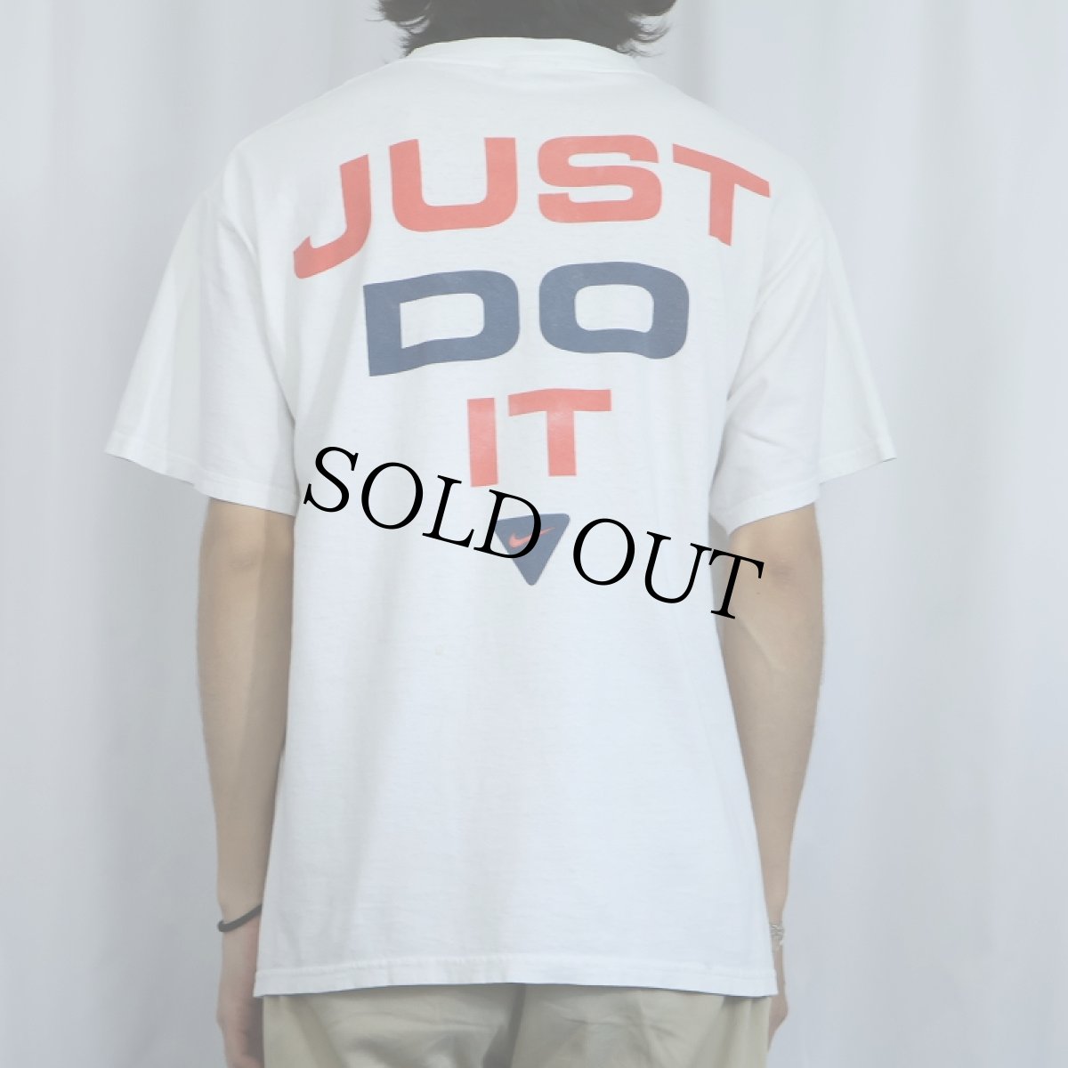 画像4: 90〜2000's NIKE "JUST DO IT" ロゴプリントTシャツ M (4)