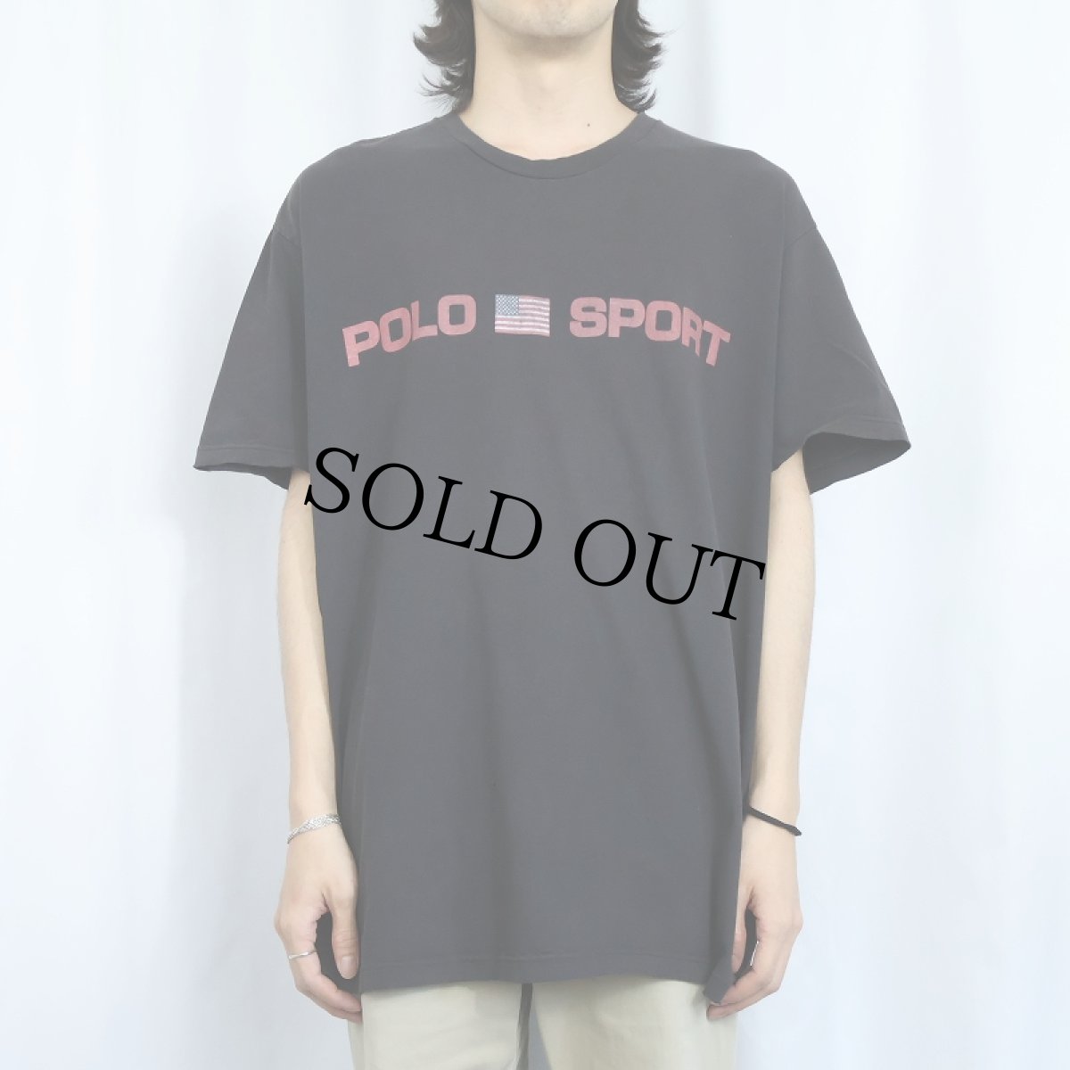 画像2: 90's POLO SPORT Ralph Lauren ロゴプリントTシャツ XL (2)