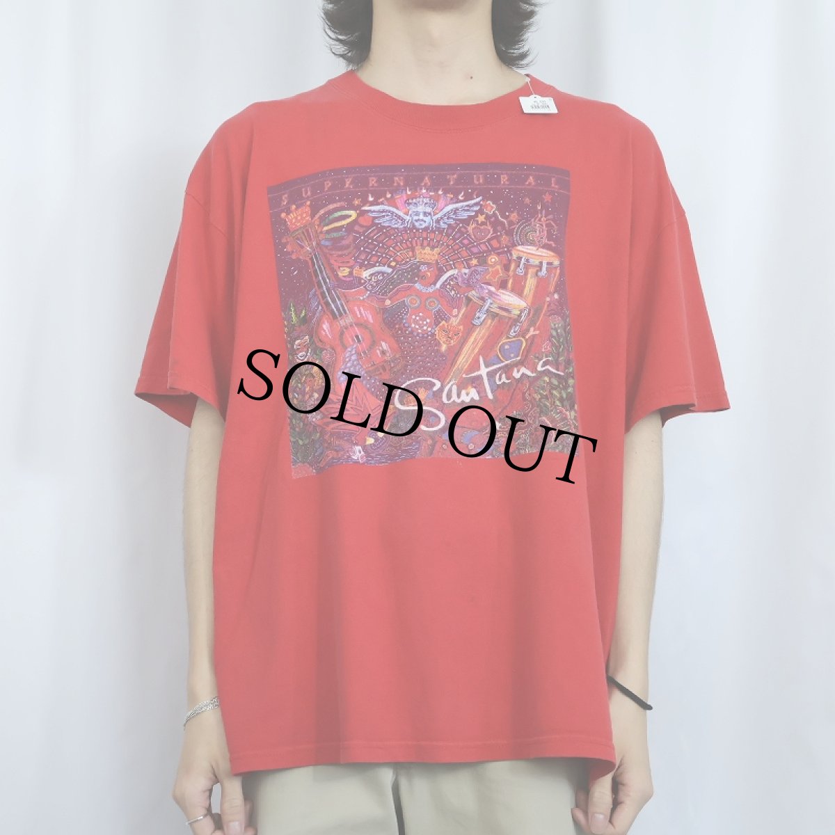 画像3: 2000 SANTANA ラテンロックバンドTシャツ XL (3)