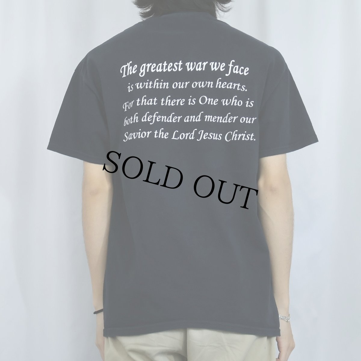 画像4: "HOLY BIBLE" ジーザスプリントTシャツ L (4)