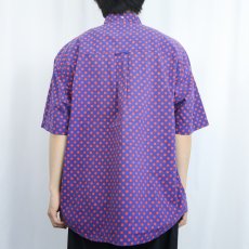 画像3: 90's〜 GANT SALTY DOG  ３点留め ドット柄 コットンボタンダウンシャツ L (3)