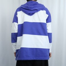画像3: PACIFIC COVE ボーダー柄 コットンアノラックパーカー M (3)